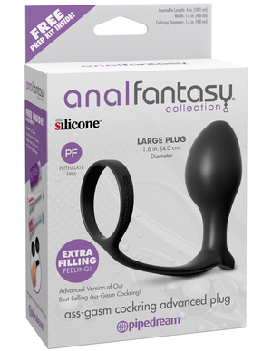 Pipedream Anal Fantasy Collection Ass Gasm Advanced Butt Plug With Cock Ring