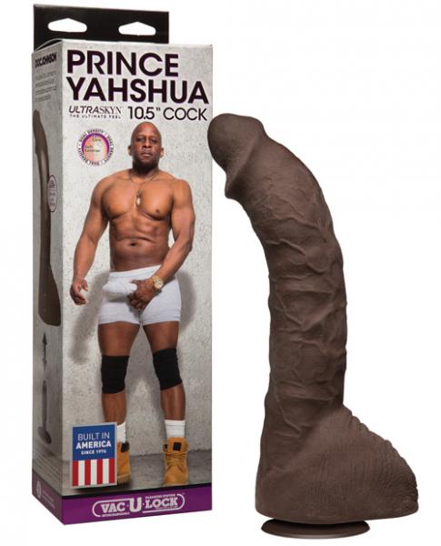 Doc Johnson Ultraskyn 10.5" Suction Cup Dildo - Prince Yahshua - Chocolate