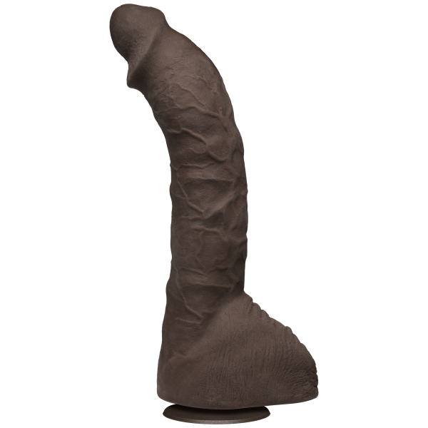Doc Johnson Ultraskyn 10.5" Suction Cup Dildo - Prince Yahshua - Chocolate