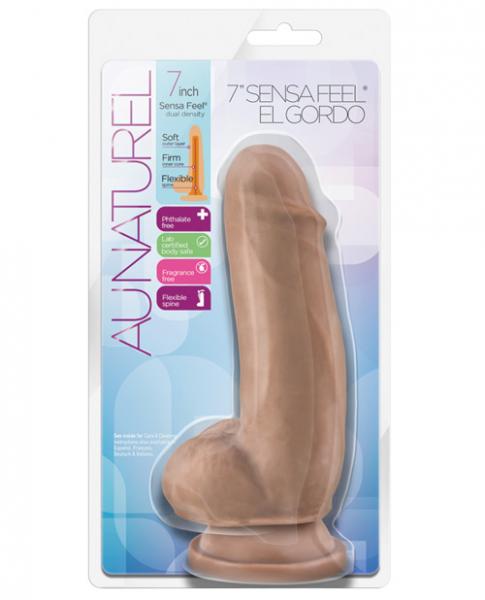 Blush Au Naturel 7" Sensa Feel El Gordo Latin Suction Cup Dildo