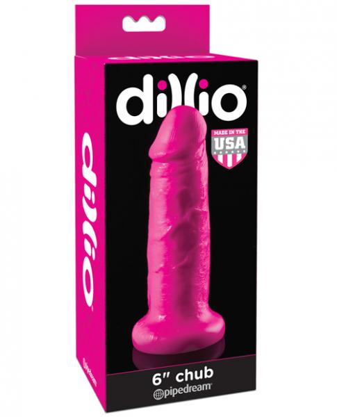 Pipedream Dillio Chub 6" Insertable Pink Suction Cup Dildo