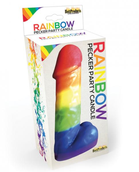 Hott Products Rainbow Pecker Party Candle