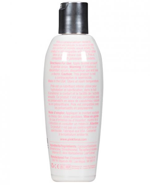Pink Flip Top Bottle Silicone Personal Lubricant 4.7 Fluid Ounces