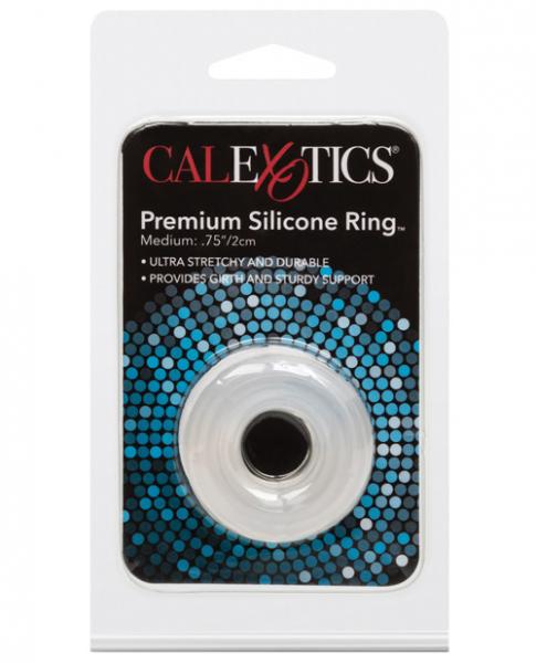 CalExotics Premium Silicone Medium Clear Cock Ring
