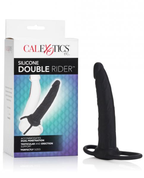 CalExotics Cal Exotics Silicone Double Penetrator Rider Black Double Dildo