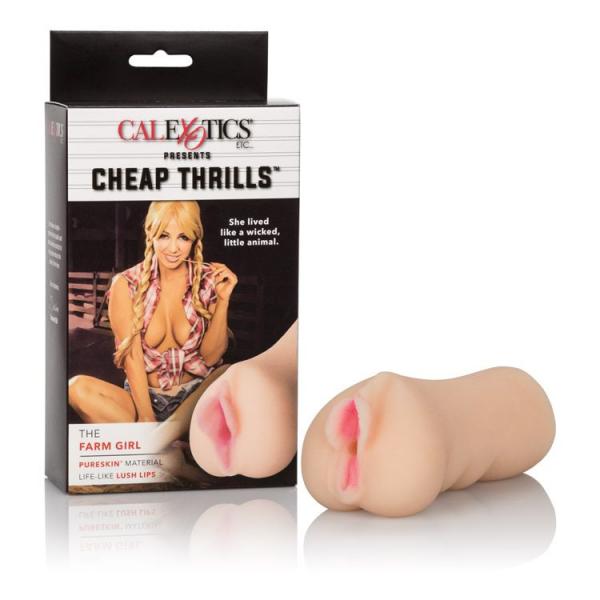 CalExotics Cheap Thrills The Farm Girl Beige Male Masturbator Stroker