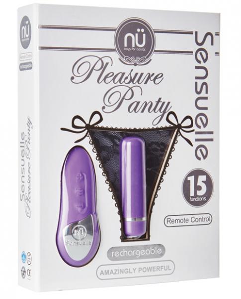 Nu Sensuelle Pleasure Panty Bullet Vibrator Remote Control Purple
