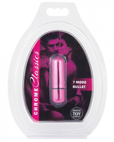 Erotic Toy Company Chrome Classics 7 Mode Bullet Vibrator Pink