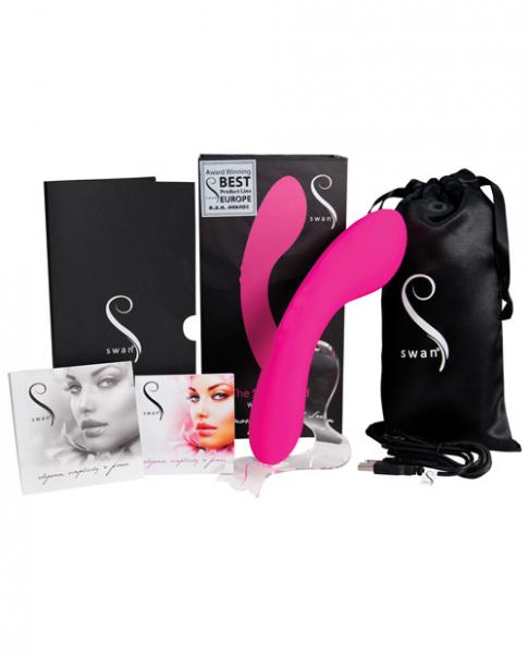 BMS Swan Massage Wand Vibrator Rechargeable 2 Motors 7 Functions