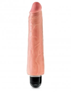 Pipedream King Cock 9" Realistic Vibrating Dildo Stiffy Beige