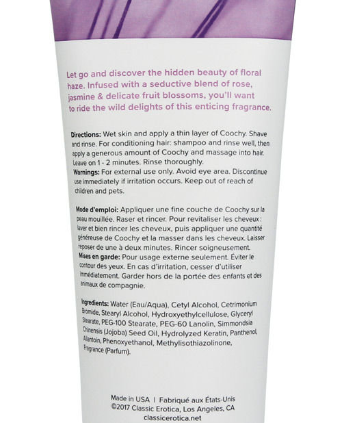 Coochy Rash Free Intimate Area Shave Cream - 12.5 Oz Floral Haze