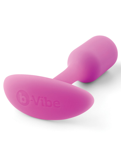 B - Vibe Weighted Snug Plug 1 - .55 G Fuchsia Butt Plug