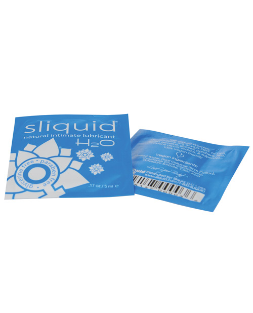 Sliquid Naturals H2O Personal Lubricant .17 Oz Pillow