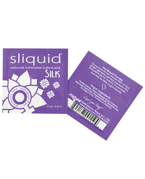 Sliquid Naturals Silk Personal Lubricant .17 Oz Pillow