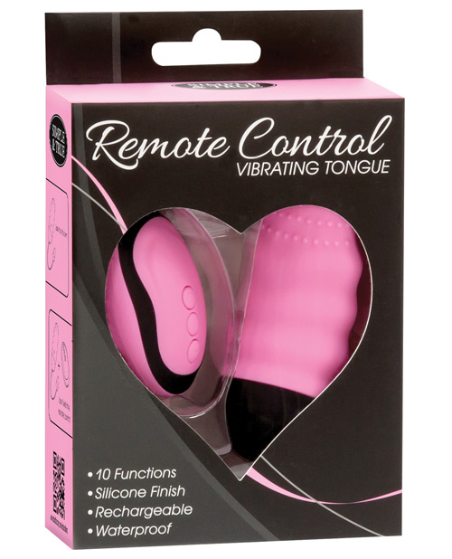 BMS Simple & True Remote Control Vibrating Tongue Vibrator - Pink