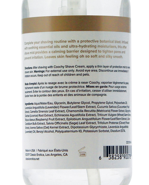 Coochy Rash Free Intimate Area After Shave Protection Mist - 4 Oz Botanical Blast