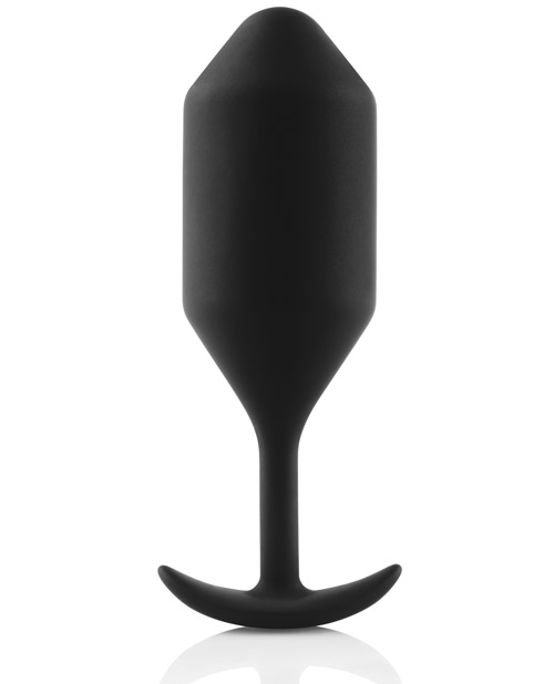 B - Vibe Weighted Snug Plug 4 - .257 G Black Butt Plug