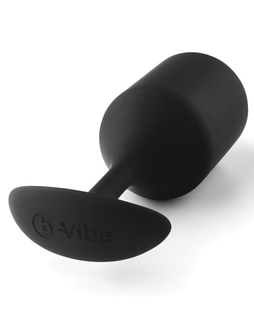 B - Vibe Weighted Snug Plug 4 - .257 G Black Butt Plug
