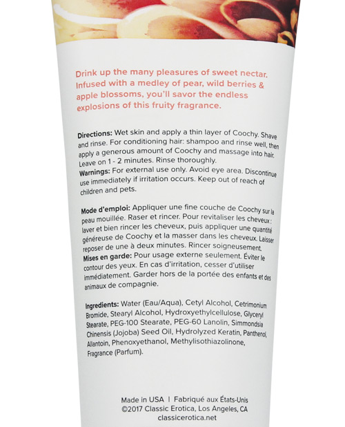 Coochy Rash Free Intimate Area Shave Cream - 12.5 Oz Sweet Nectar