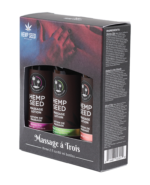 Earthly Body Massage Trio - 2 Oz Isle, Skinny & Naked