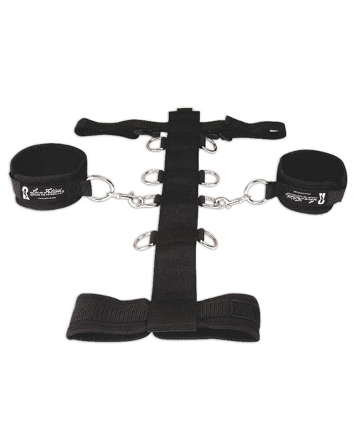 Lux Fetish 3Pc Adjustable Neck & Wrist Bondage Restraint Set