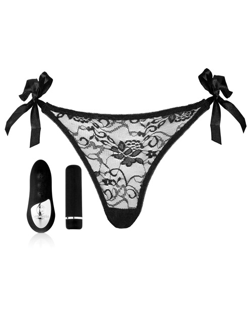 Nu Sensuelle Pleasure Panty Bullet Vibrator With Remote Control - 15 Functions Black