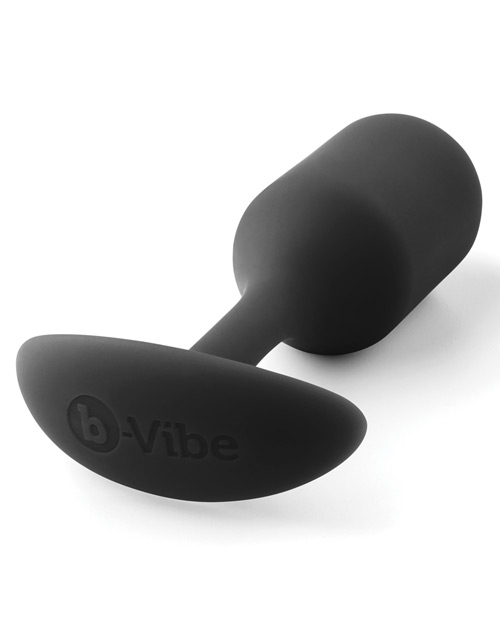 B - Vibe Weighted Snug Plug 2 - .114 G Black Butt Plug