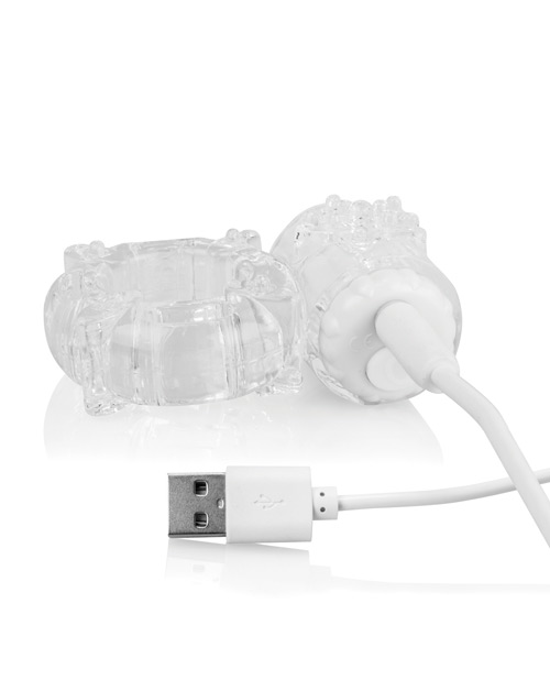 Screaming O Charged Big O Cock Ring - Clear