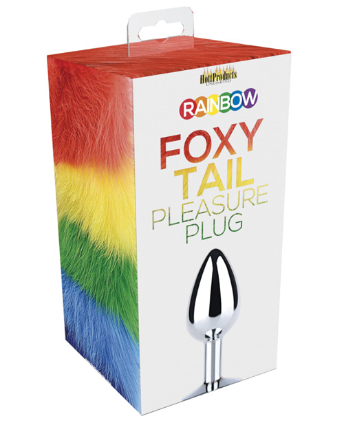 Hott Products Rainbow Foxy Tail Butt Plug