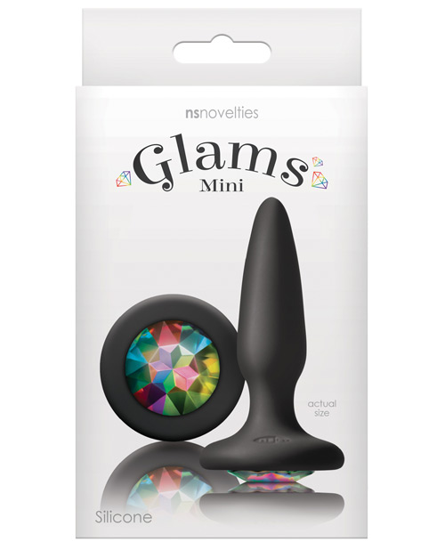 NS Novelties Glams Mini Butt Plug - Rainbow Gem