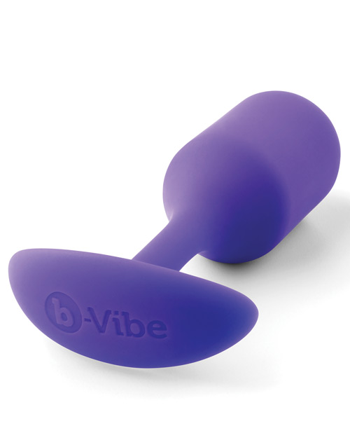 B - Vibe Weighted Snug Plug 2 - .114 G Purple Butt Plug