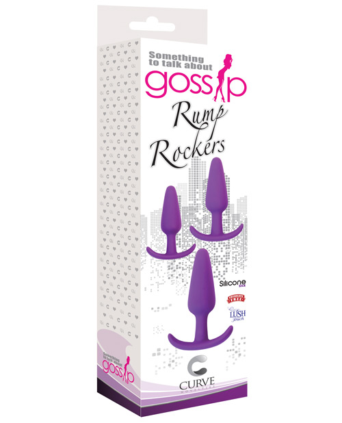 Curve Toys Gossip Rump Rockers Anal Trainer Set - Violet