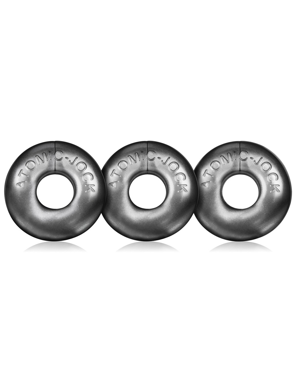 Oxballs Ringer Donut 1 Cock Ring - Steel Pack Of 3