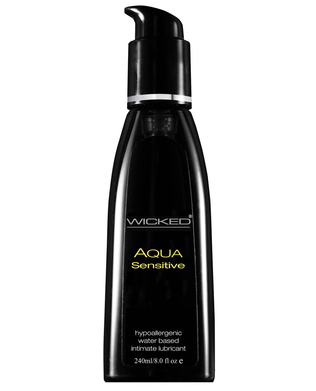 Wicked Sensual Care Collection Hypoallergic Aqua Sensitive Personal Lubricant - 8 Oz