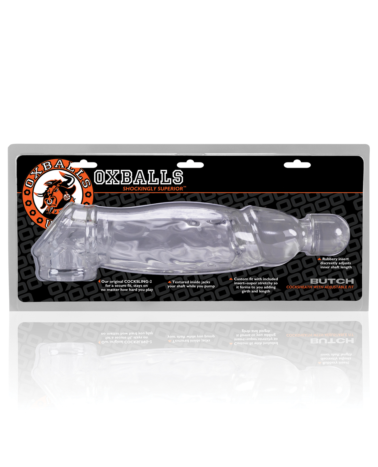 Oxballs Butch Cock Sheath - Clear
