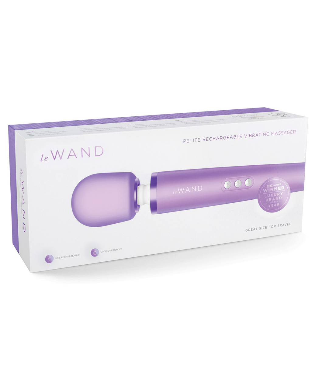 Le Wand Petite Rechargeable Vibrating Wand Vibrator - Violet