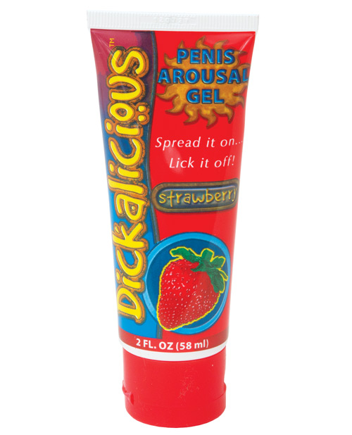 Hott Products Dickalicious Oral Sex Penis Arousal Gel 2 Oz - Strawberry