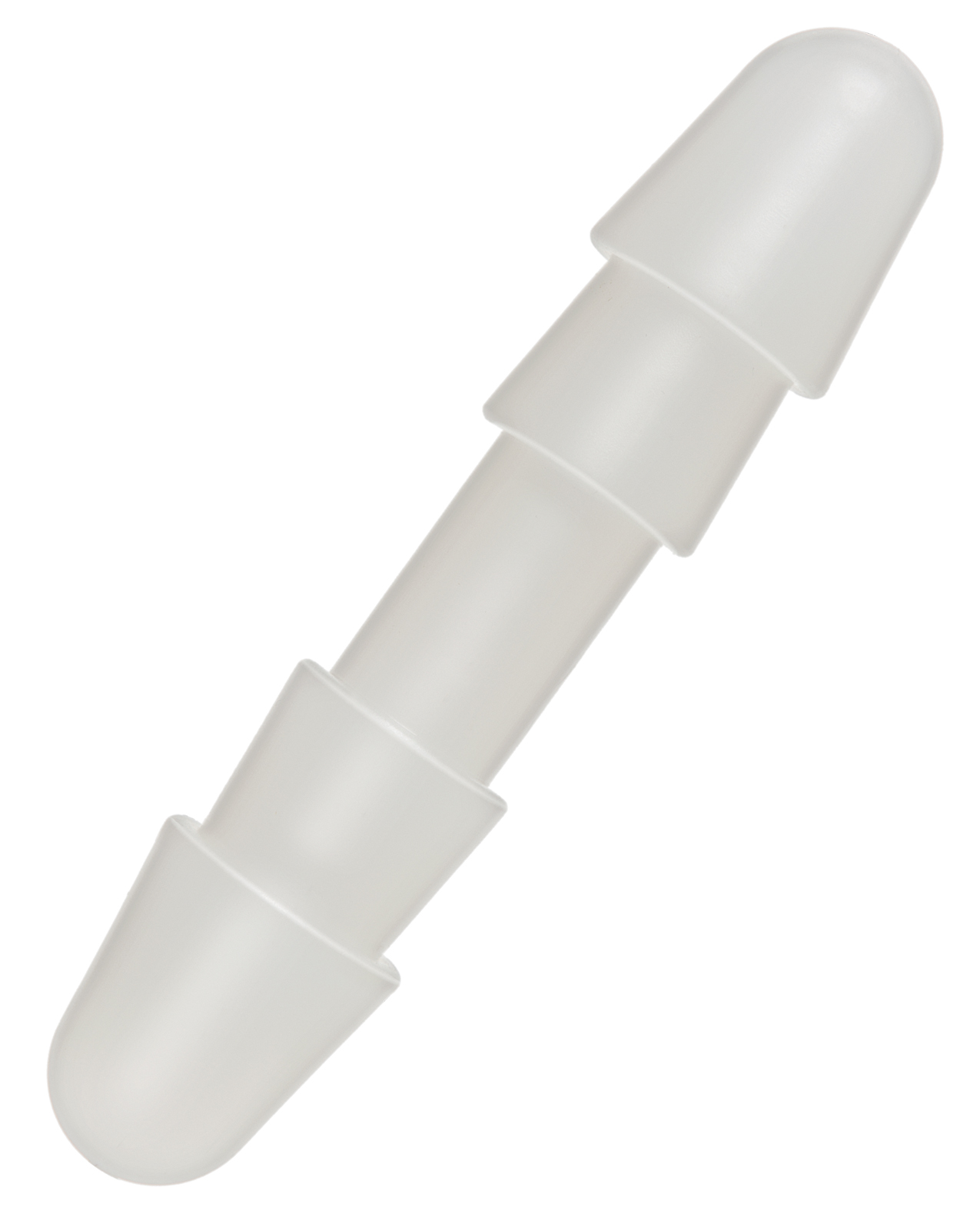 Doc Johnson Vac - U - Lock Double Up Plug Strap On Dildo - Frosted