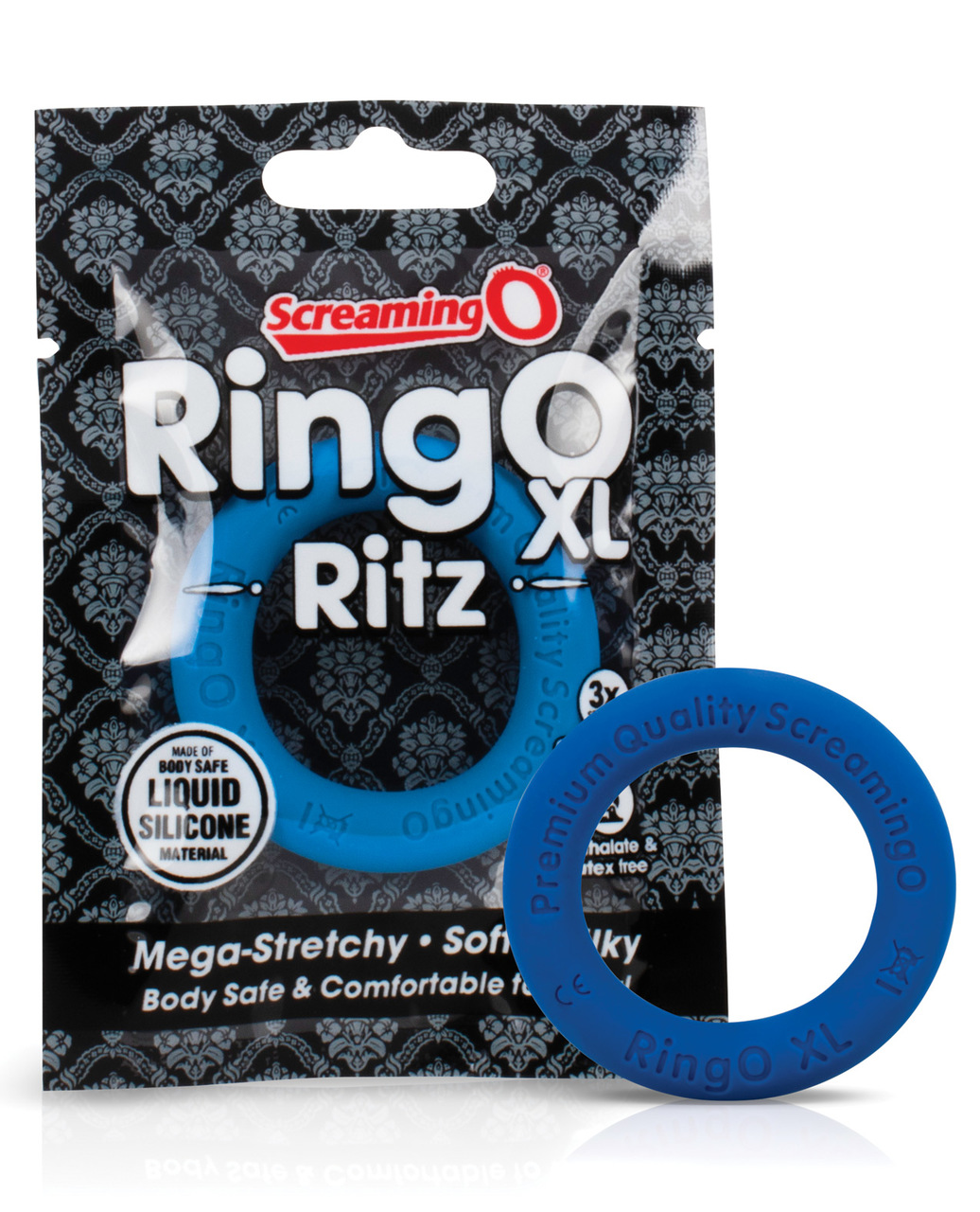 Screaming O Ringo Ritz Xl Cock Ring - Blue