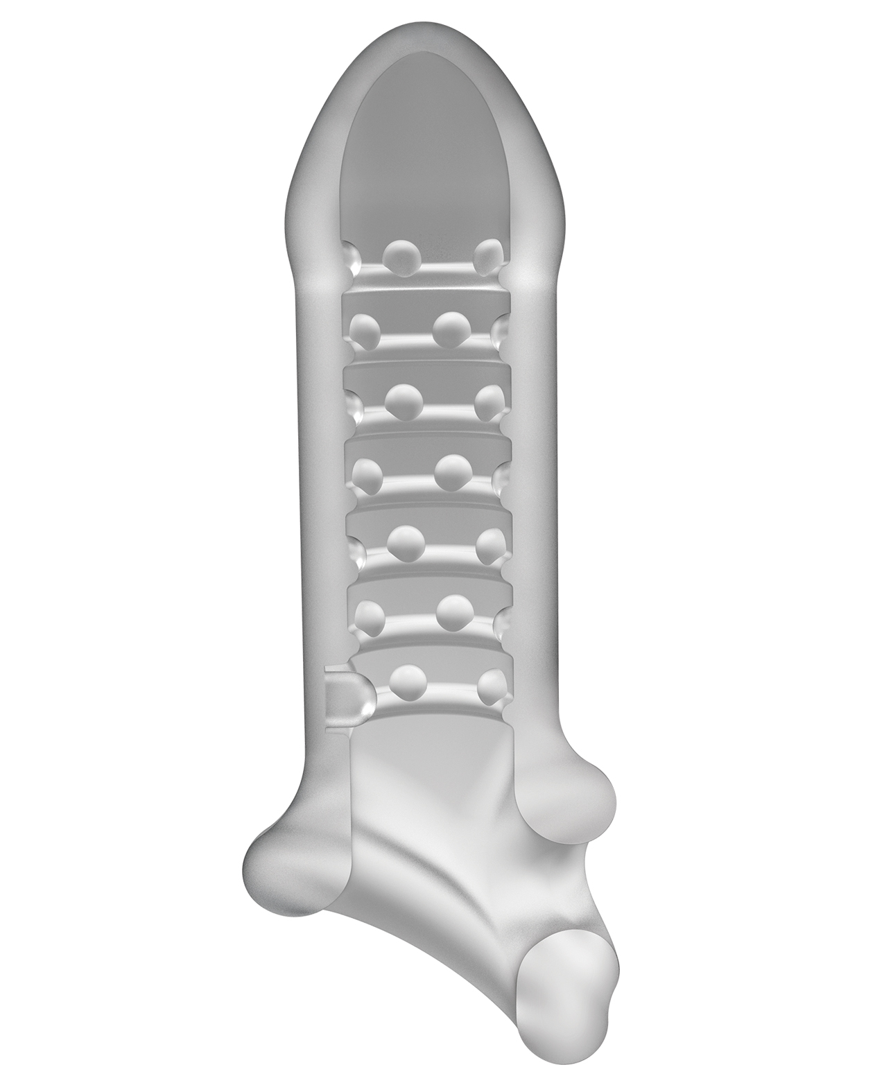 Doc Johnson Optimale Penis Extension With Ball Strap Thin - Frost