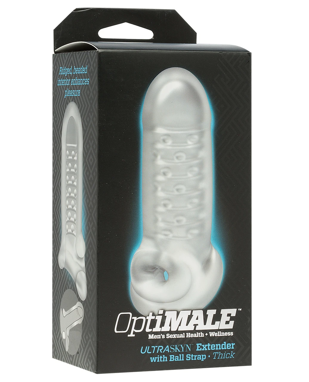 Doc Johnson Optimale Penis Extension With Ball Strap Thick - Frost