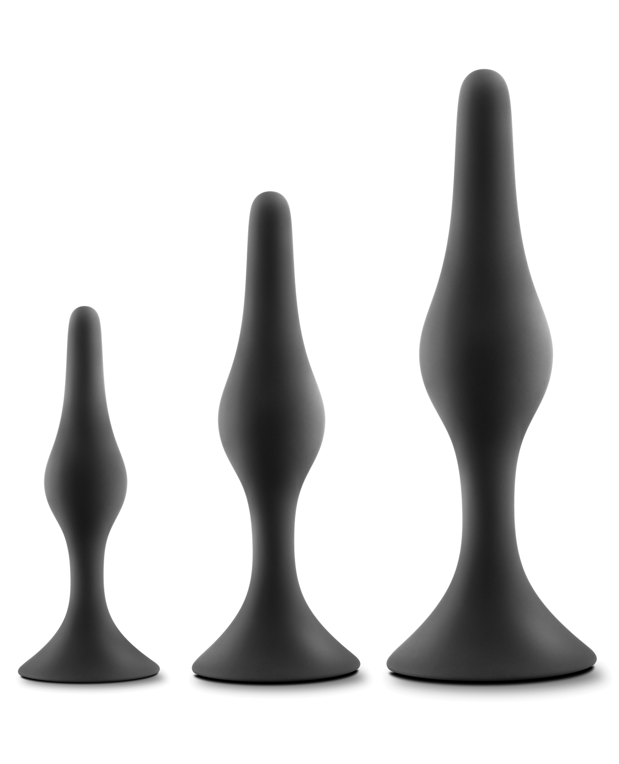 Blush Luxe Beginner Butt Plug Kit - Black
