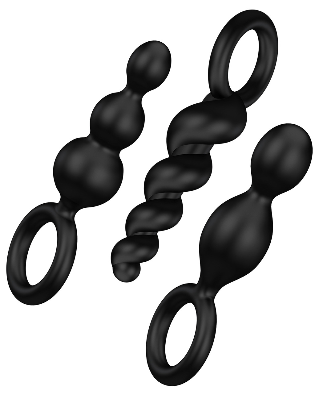 Satisfyer Butt Plug Set - Black Set Of 3