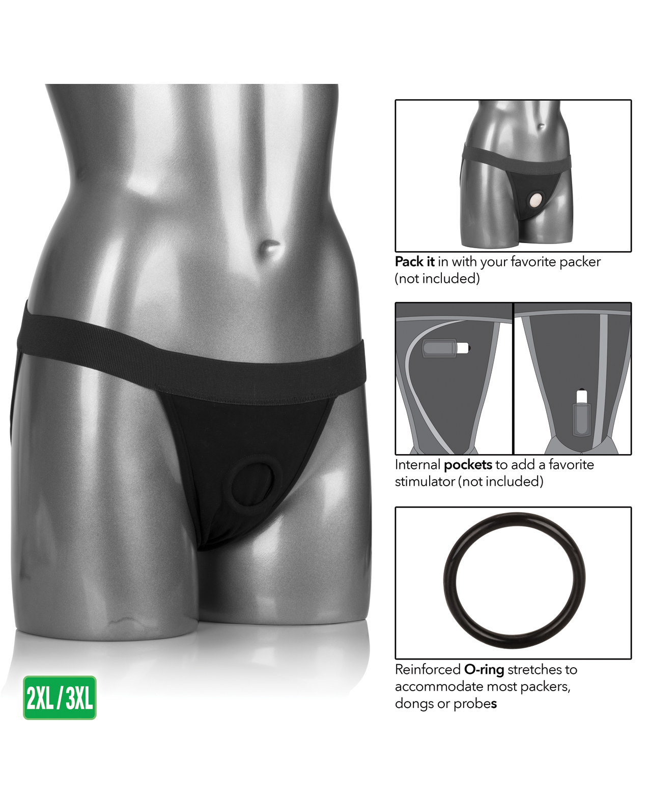 CalExotics Packer Gear Jock Strap 2Xl/3Xl