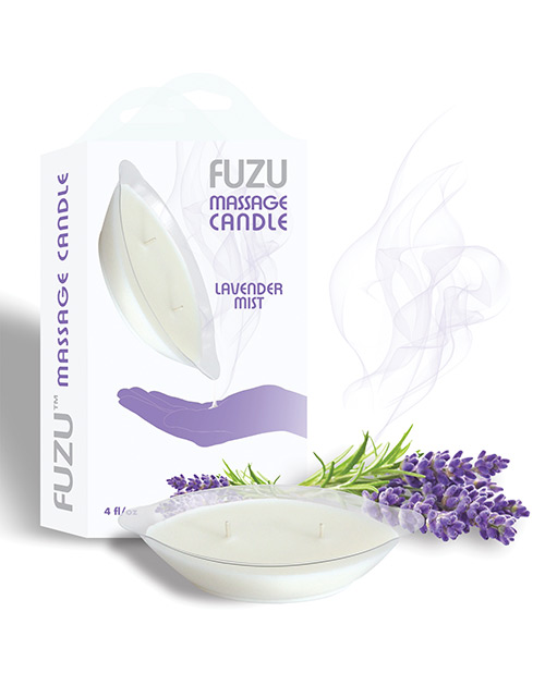 Deeva Fuzu Massage Oil Candle - 4 Oz Lavender Mist