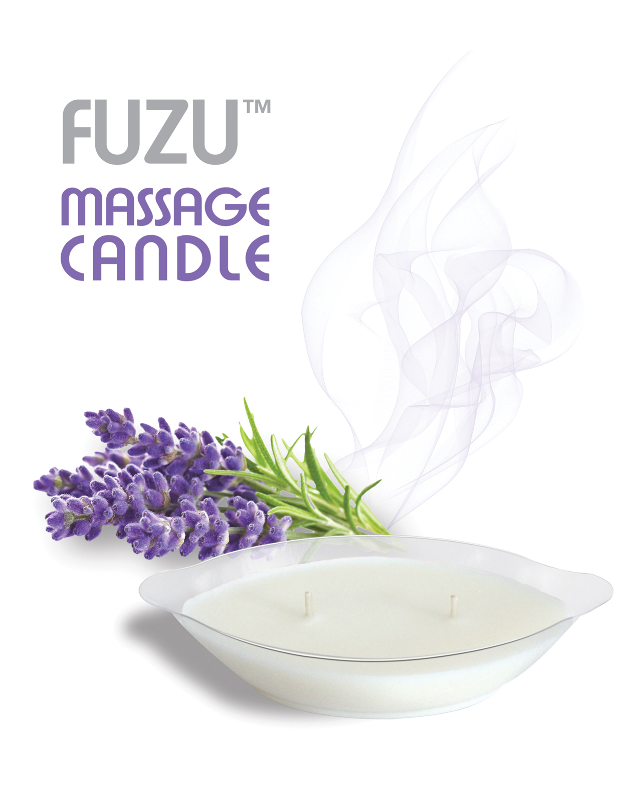 Deeva Fuzu Massage Oil Candle - 4 Oz Lavender Mist