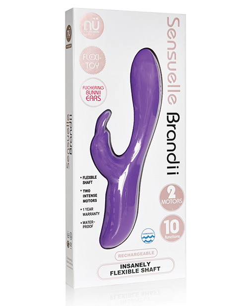 Nu Sensuelle Brandii Bendable Rabbit Vibrator - Purple
