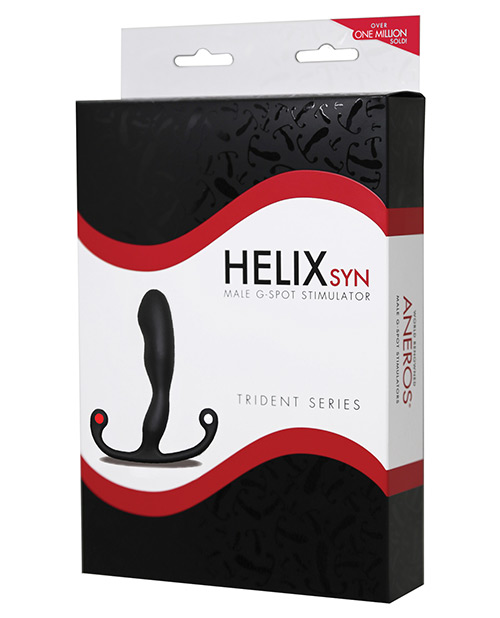 Aneros Trident Series Prostate Massager Stimulator Helix Syn Butt Plug - Black