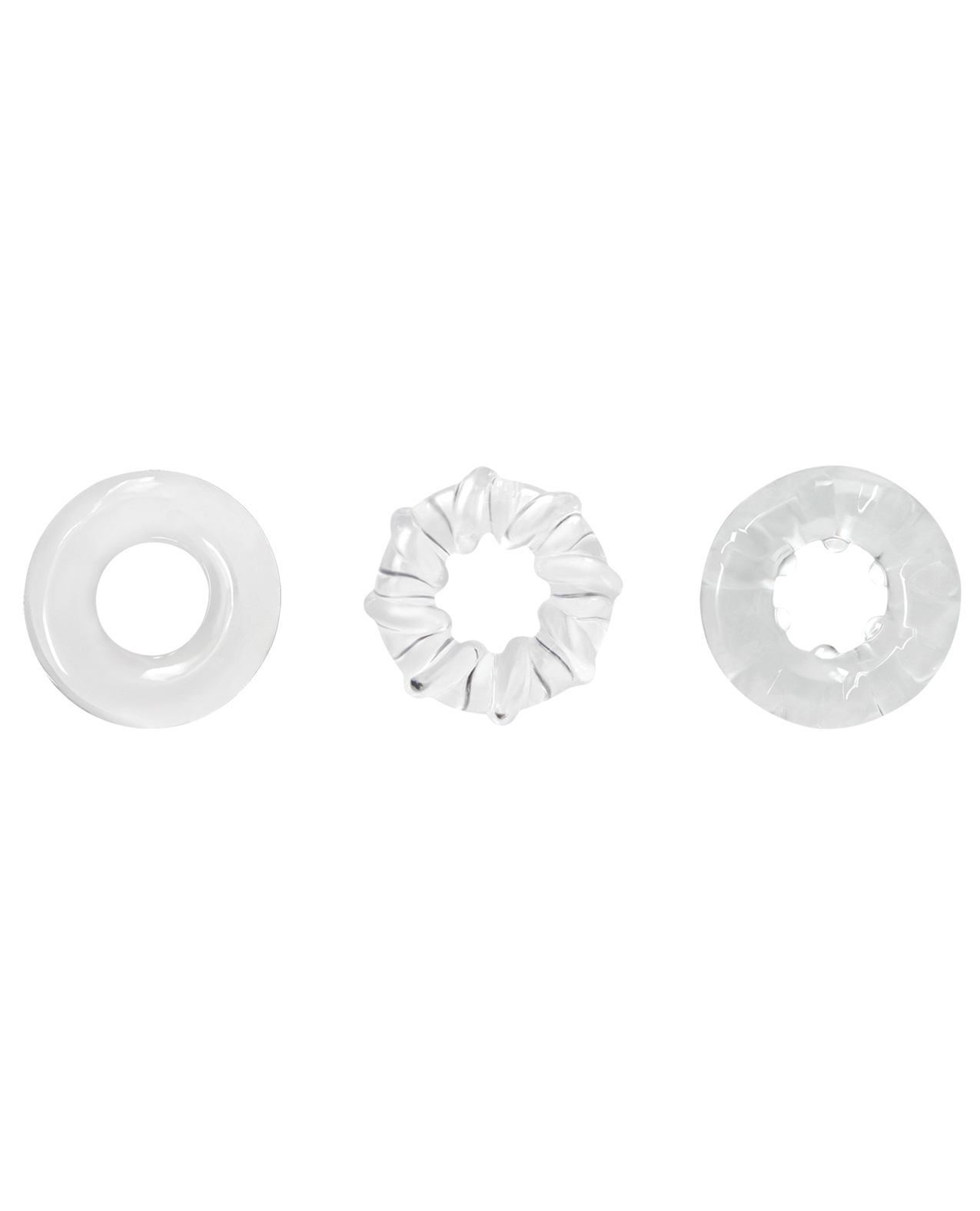 NS Novelties Renegade Dyno Cock Rings - Clear