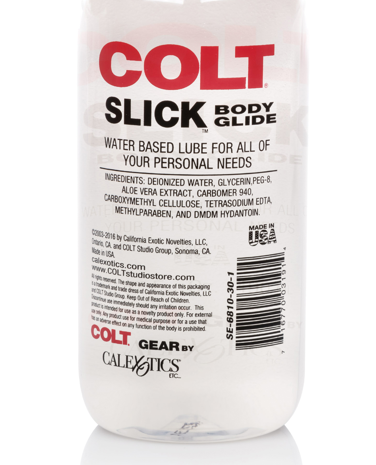 CalExotics Colt Slick Lube - 16.57 Oz Anal Personal Lubricant